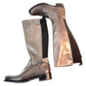 Ron White Shelby Leather tall boots Color: Sate Gray Size: 38.5
